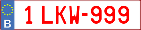Truck License Plate